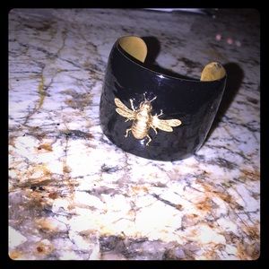 Queen Bee enamel cuff bracelet